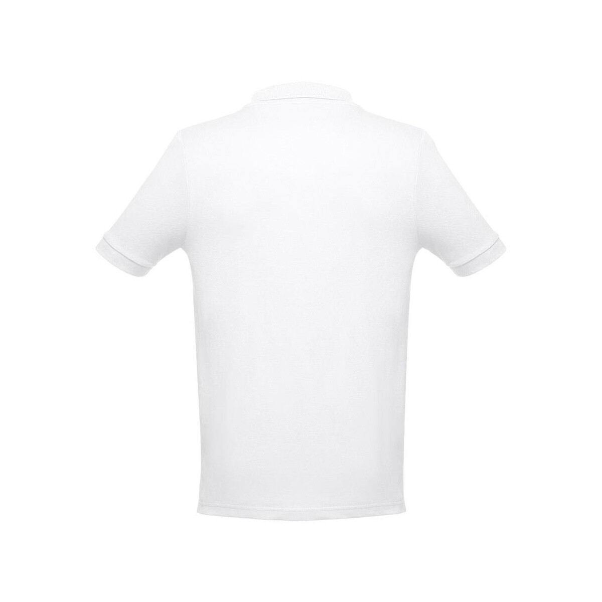 THC ADAM WH. Męska bawełniana koszulka polo z krótkim rękawem. Kolor biały 30130_106-b