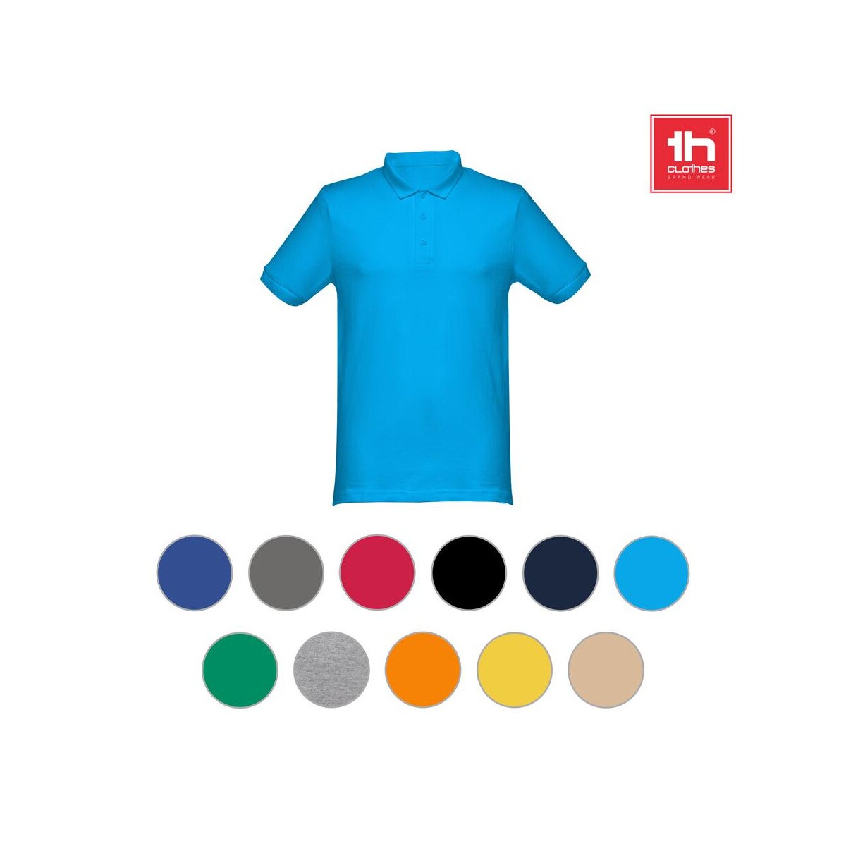 THC MONACO. Męski polo t-shirt 30188_a