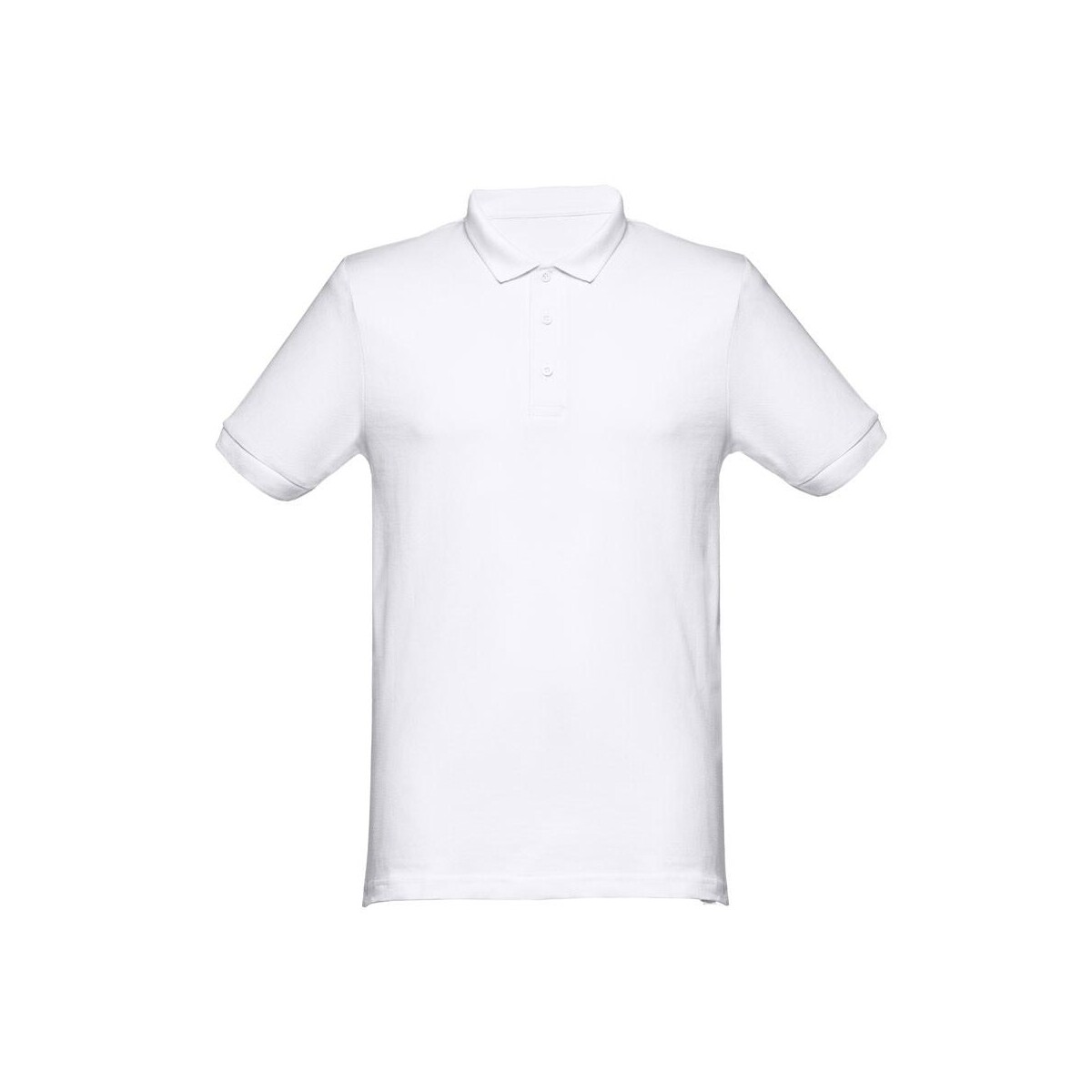 THC MONACO WH. Męska koszulka polo z krótkim rękawem z bawełny zgrzebnej 30187_106-a