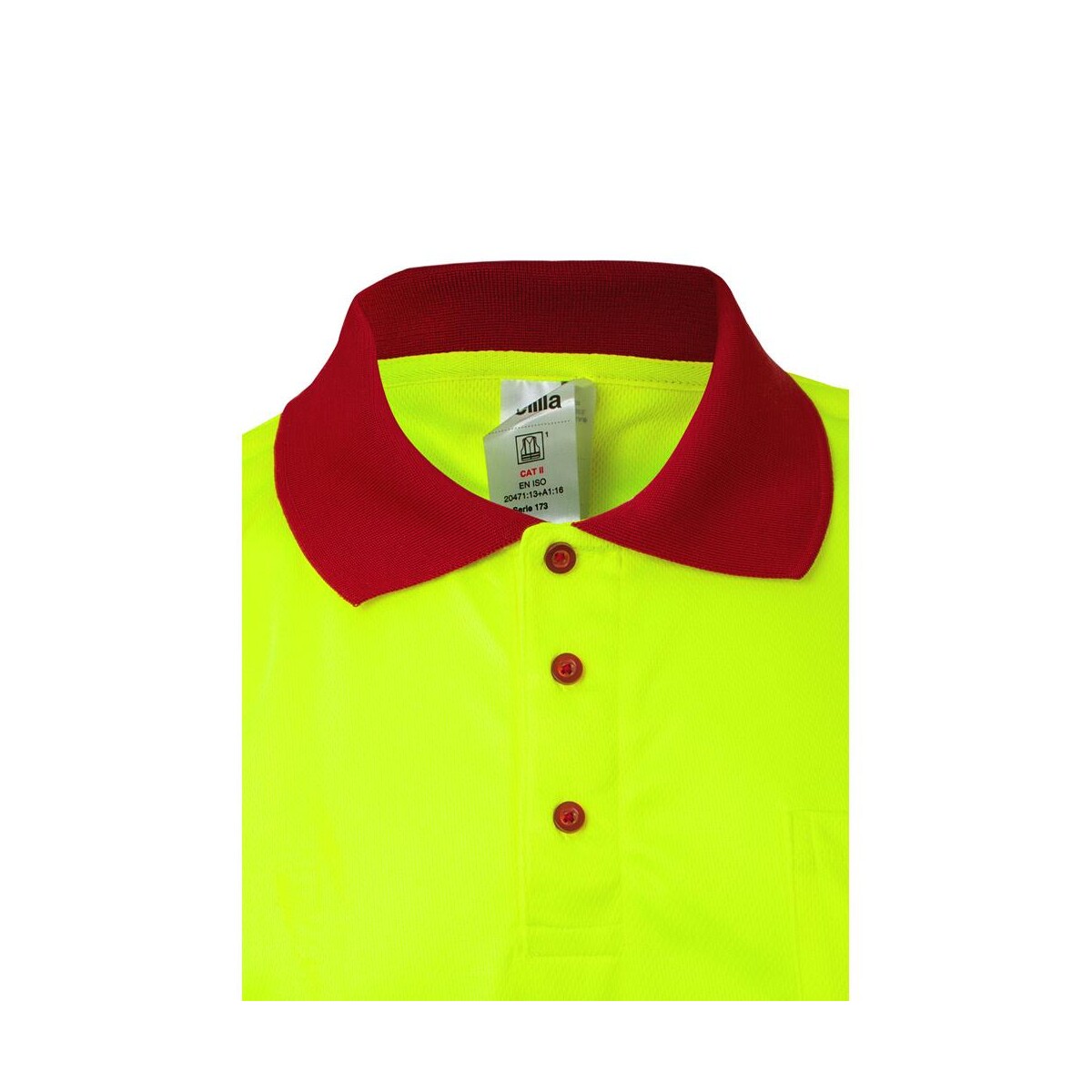 VL CUPID. Dwukolorowa koszulka polo w ptasie oczy (160 g/m²) z krótkimi rękawami, wykonana z poliestru (100%) 36063_205-e