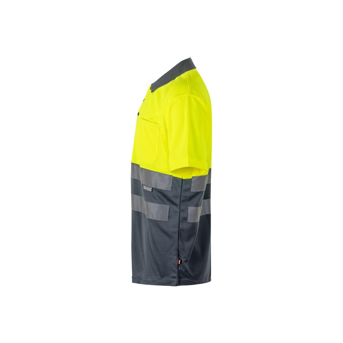 VL CUPID. Dwukolorowa koszulka polo w ptasie oczy (160 g/m²) z krótkimi rękawami, wykonana z poliestru (100%) 36063_207-c