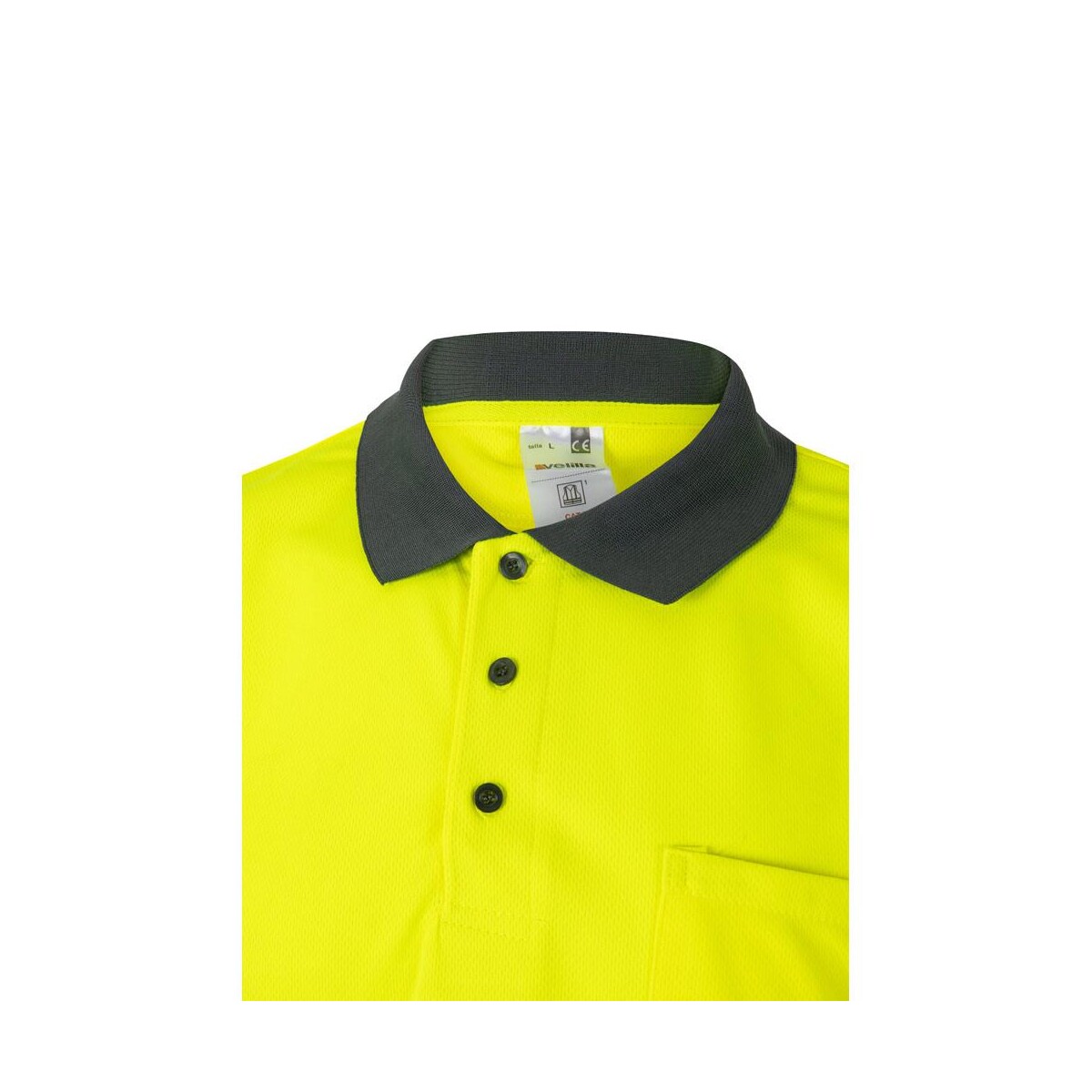 VL CUPID. Dwukolorowa koszulka polo w ptasie oczy (160 g/m²) z krótkimi rękawami, wykonana z poliestru (100%) 36063_207-e