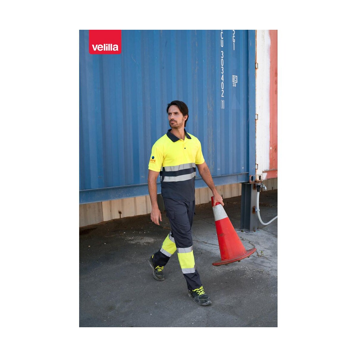 VL CUPID. Dwukolorowa koszulka polo w ptasie oczy (160 g/m²) z krótkimi rękawami, wykonana z poliestru (100%) 36063_amb