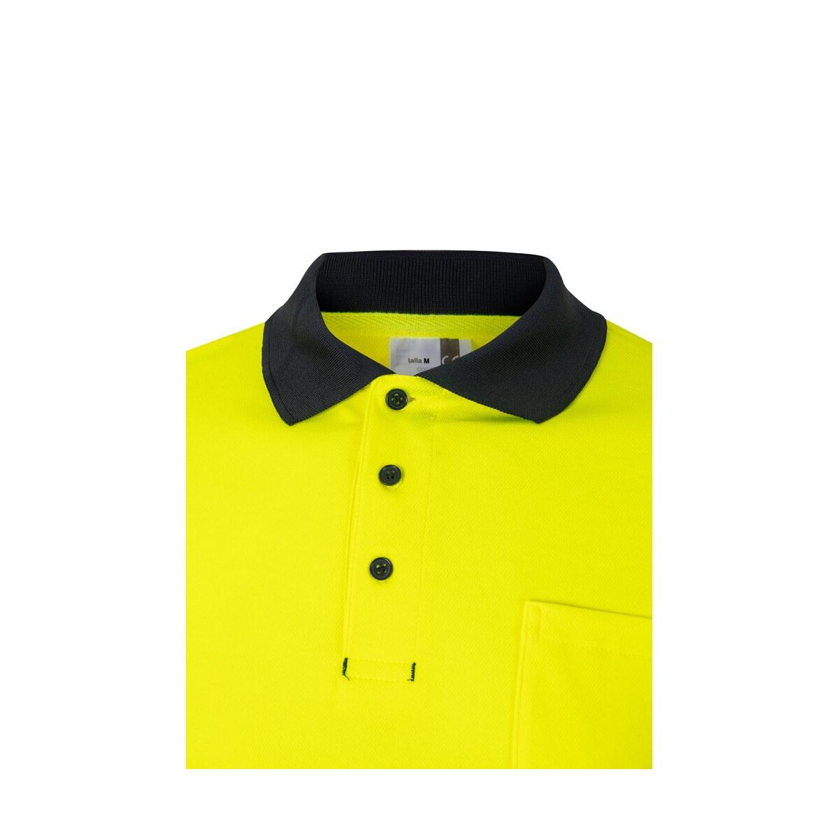 VL PLUTO LARGE. Dwukolorowa koszulka polo pikowana (150 g/m²) z długim rękawem, z bawełny (55%) i poliestru (45%) 36140_204-f