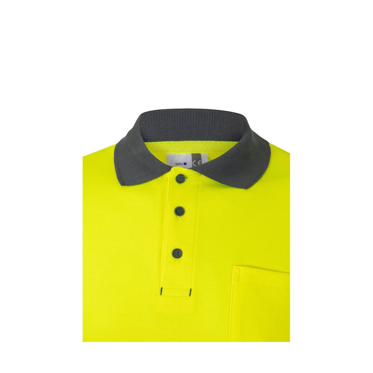 VL PLUTO LARGE. Dwukolorowa koszulka polo pikowana (150 g/m²) z długim rękawem, z bawełny (55%) i poliestru (45%) 36140_207-f