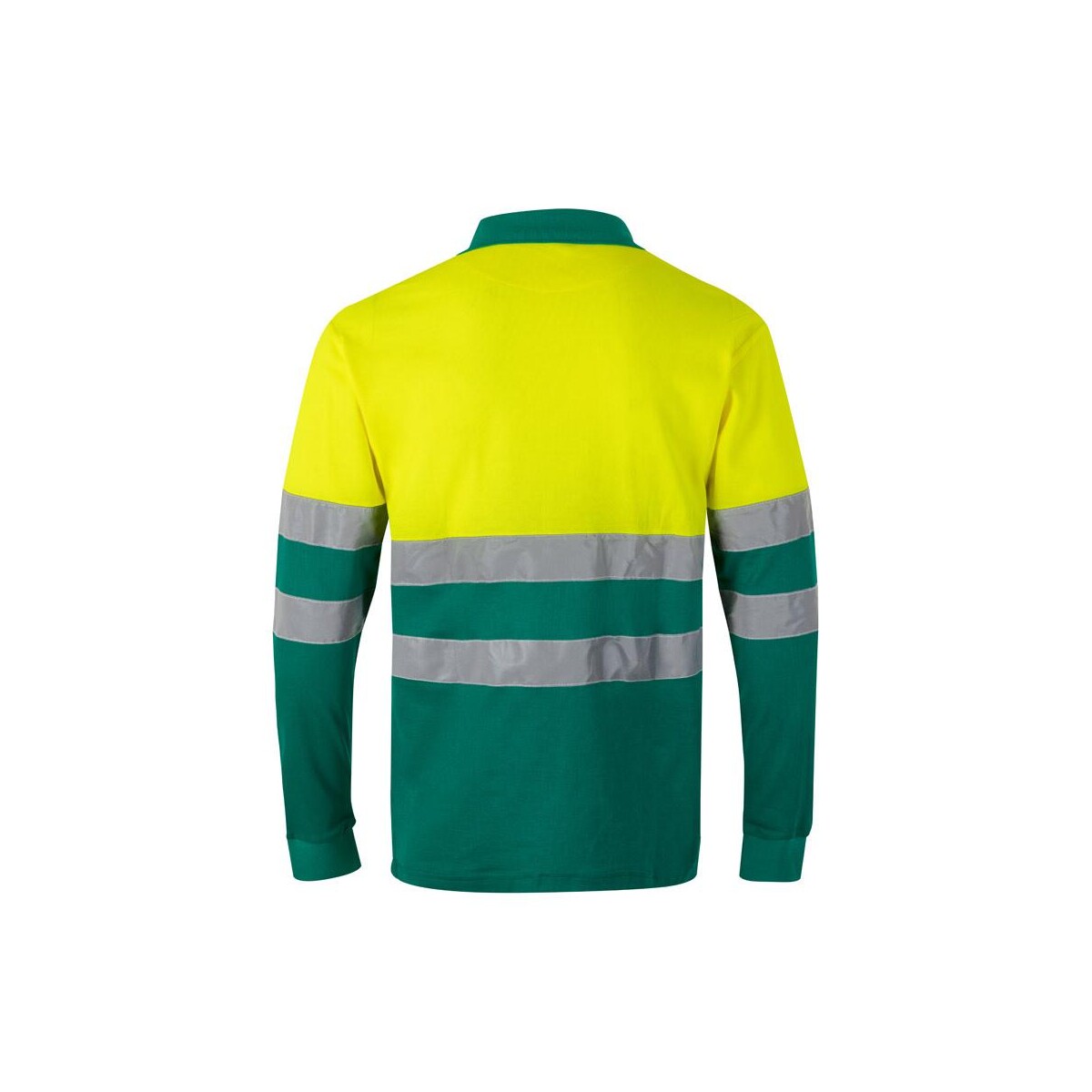 VL PLUTO LARGE. Dwukolorowa koszulka polo pikowana (150 g/m²) z długim rękawem, z bawełny (55%) i poliestru (45%) 36140_209-b