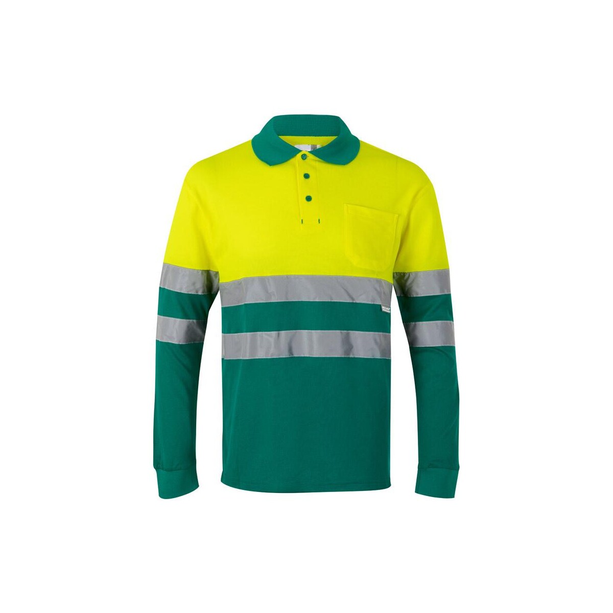 VL PLUTO LARGE. Dwukolorowa koszulka polo pikowana (150 g/m²) z długim rękawem, z bawełny (55%) i poliestru (45%) 36140_209