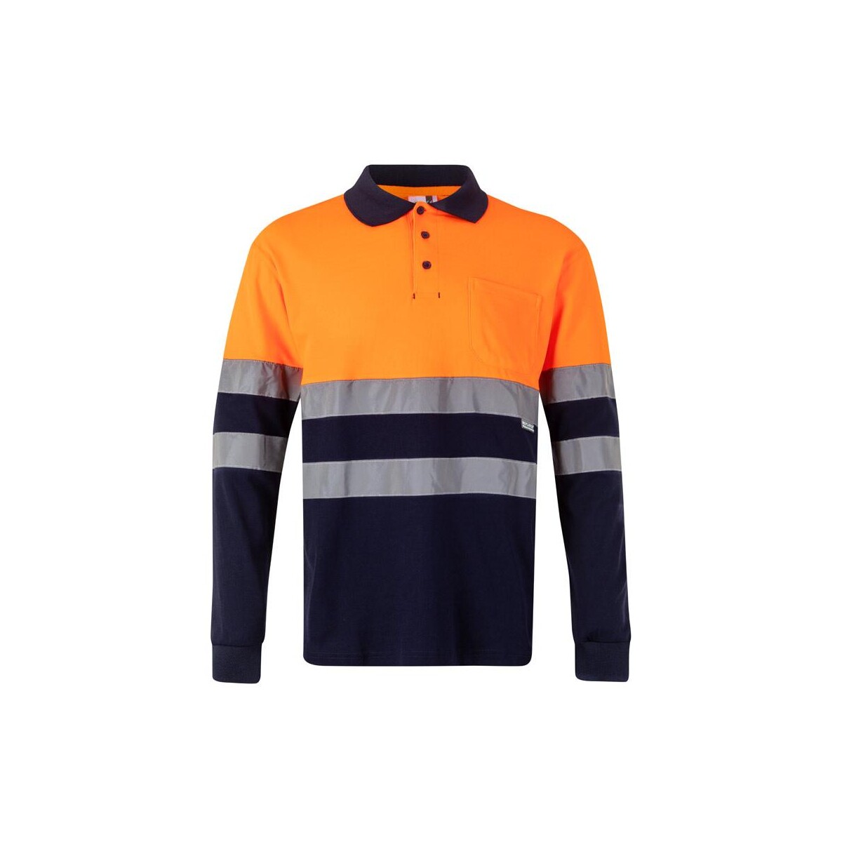 VL PLUTO LARGE. Dwukolorowa koszulka polo pikowana (150 g/m²) z długim rękawem, z bawełny (55%) i poliestru (45%) 36140_214