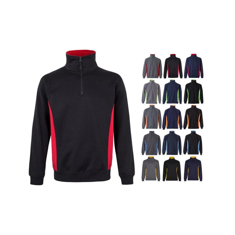 VL SVAROG. Dwukolorowa elastyczna koszulka polo piqué (200 g/m²) z krótkim rękawem, z poliestru (96%) i elastanu (4%) 36044_set