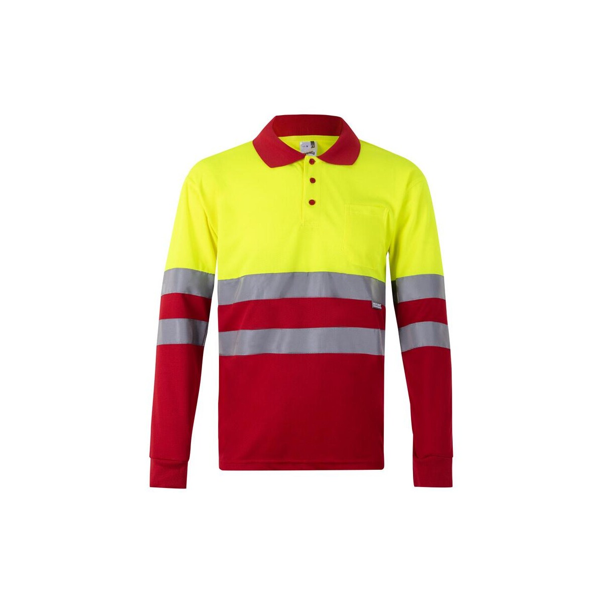 VL VULCAN LARGE. Dwukolorowa koszulka polo w ptasie oczy (160 g/m²) z długim rękawem, poliester (100%) 36069_205