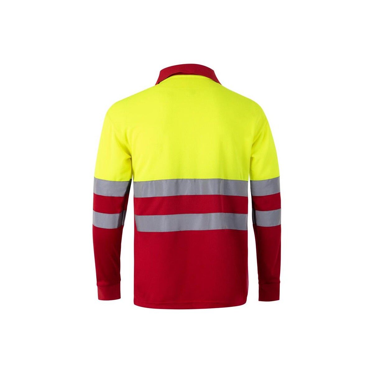 VL VULCAN LARGE. Dwukolorowa koszulka polo w ptasie oczy (160 g/m²) z długim rękawem, poliester (100%) 36069_205-b