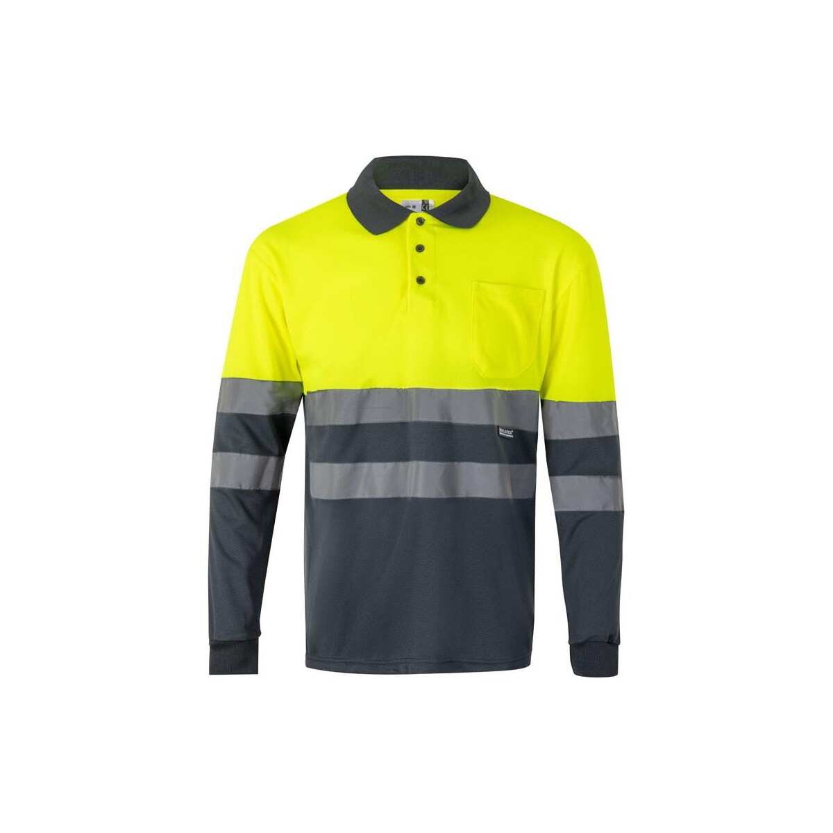 VL VULCAN LARGE. Dwukolorowa koszulka polo w ptasie oczy (160 g/m²) z długim rękawem, poliester (100%) 36069_207