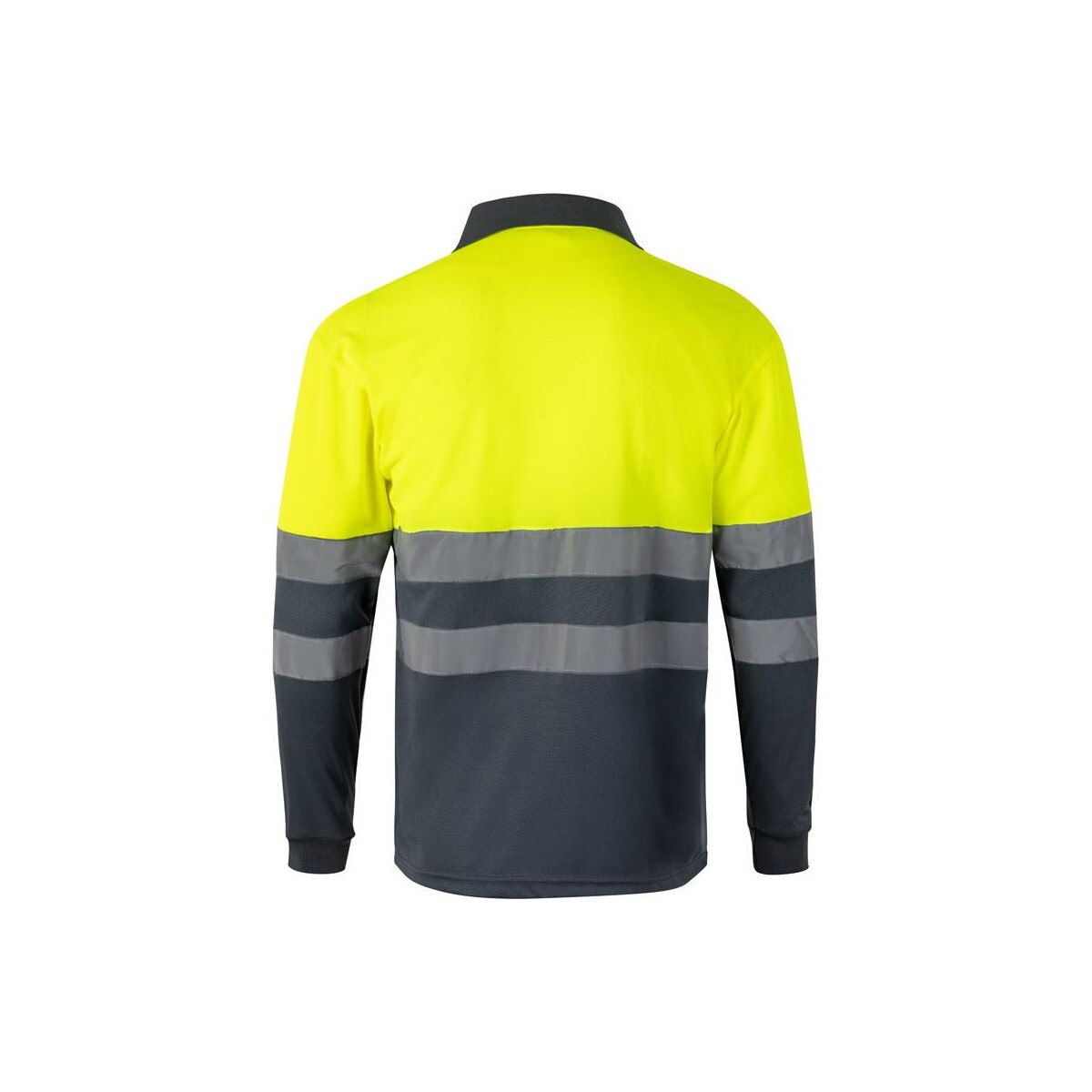 VL VULCAN LARGE. Dwukolorowa koszulka polo w ptasie oczy (160 g/m²) z długim rękawem, poliester (100%) 36069_207-b