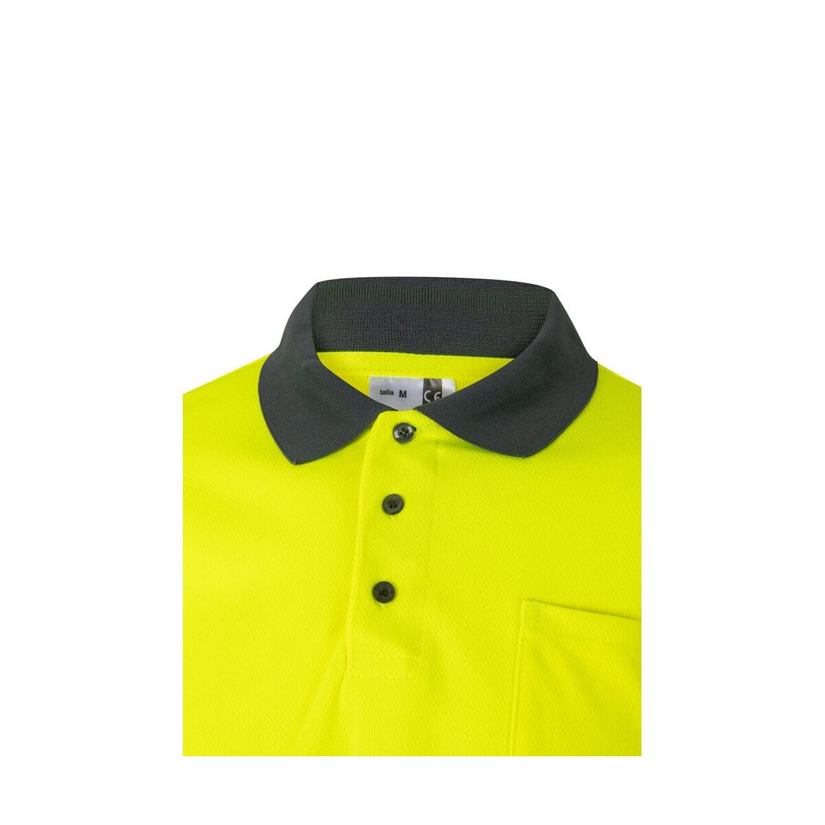 VL VULCAN LARGE. Dwukolorowa koszulka polo w ptasie oczy (160 g/m²) z długim rękawem, poliester (100%) 36069_207-e