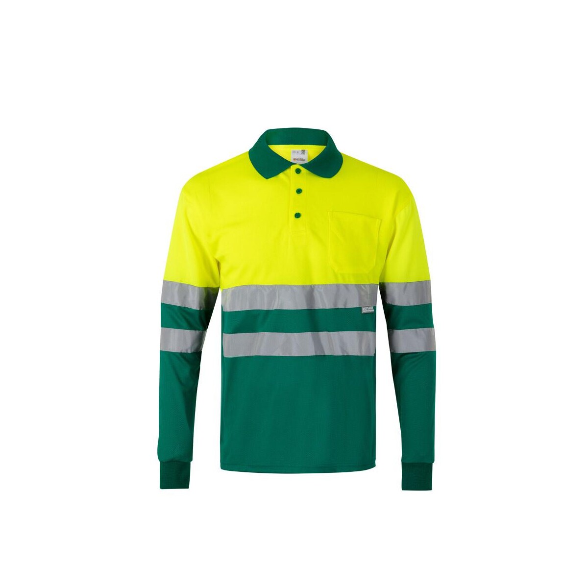 VL VULCAN LARGE. Dwukolorowa koszulka polo w ptasie oczy (160 g/m²) z długim rękawem, poliester (100%) 36069_209