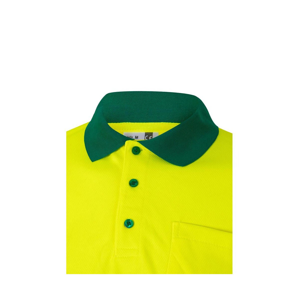 VL VULCAN LARGE. Dwukolorowa koszulka polo w ptasie oczy (160 g/m²) z długim rękawem, poliester (100%) 36069_209-e