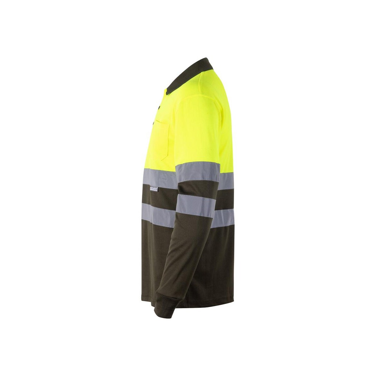 VL VULCAN LARGE. Dwukolorowa koszulka polo w ptasie oczy (160 g/m²) z długim rękawem, poliester (100%) 36069_219-c