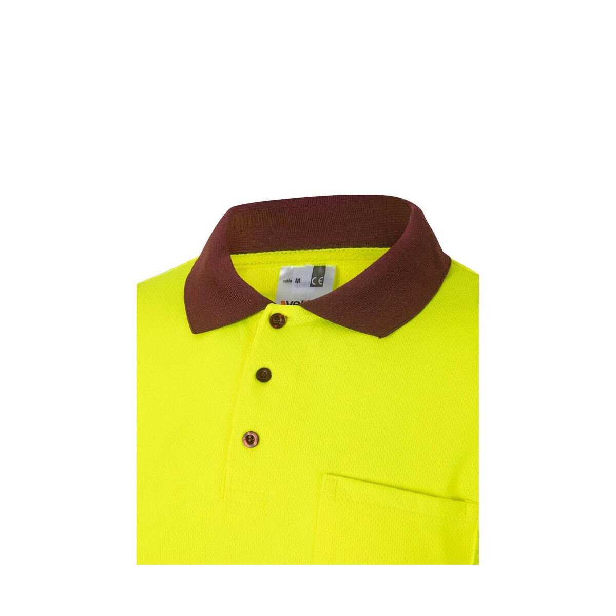 VL VULCAN LARGE. Dwukolorowa koszulka polo w ptasie oczy (160 g/m²) z długim rękawem, poliester (100%) 36069_225-e