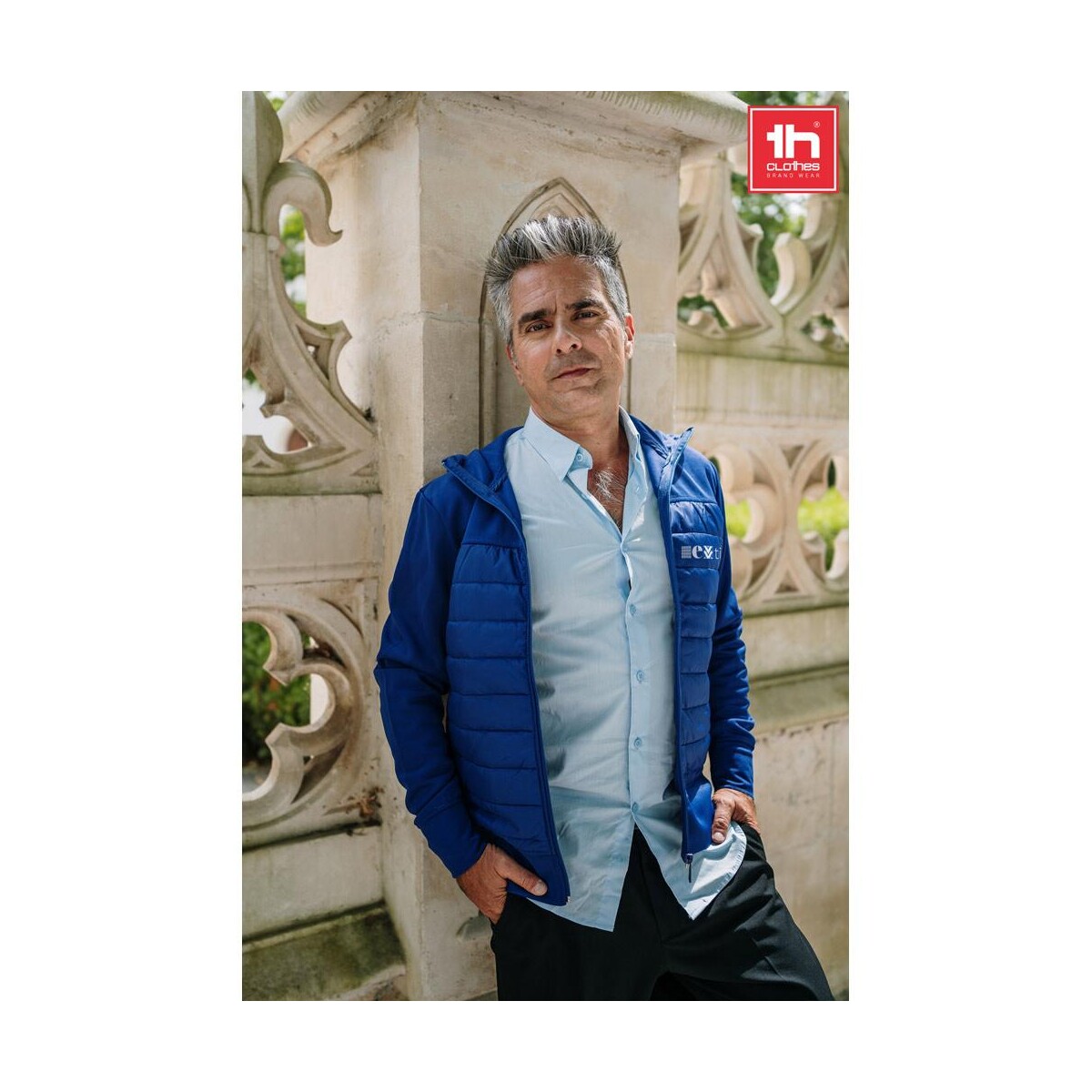 THC SKOPJE. Męska kurtka z kapturem z tafty 300T 30246_set