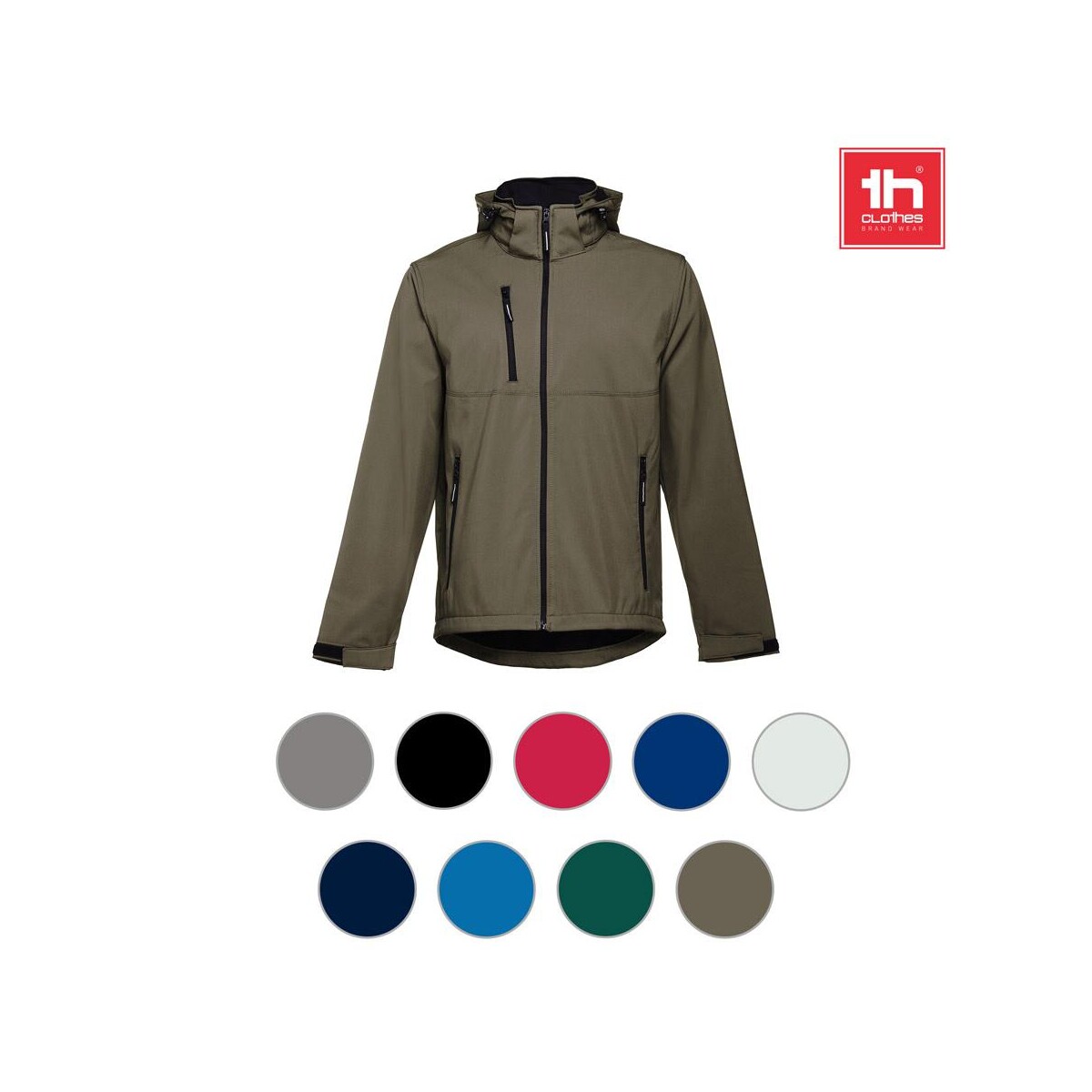 THC ZAGREB. Męska kurtka softshell z poliestru i elastanu 30180_a