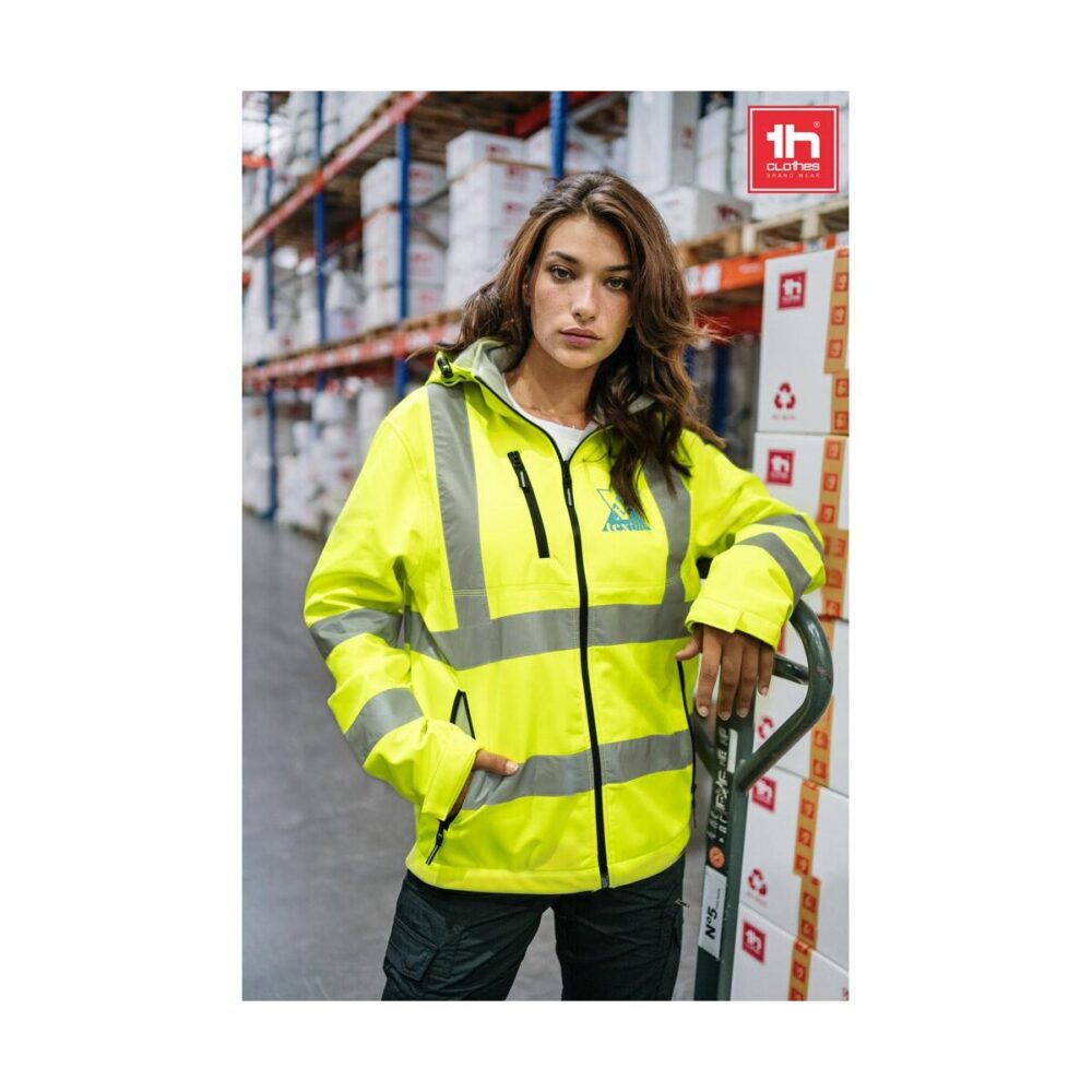 THC ZAGREB WORK. Kurtka softshell o wysokiej widoczności (unisex) 30182_set