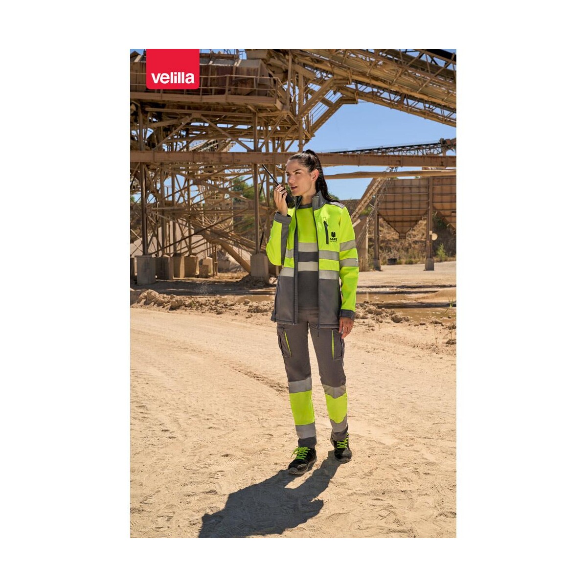 VL HESTIA. Dwukolorowa kurtka soft shell (280 g/m²) z poliestru (96%) i elastanu (4%) 36144_amb