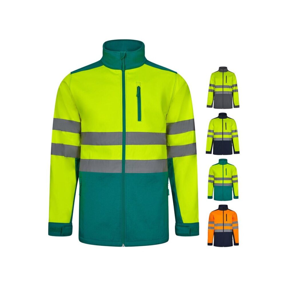 VL HESTIA. Dwukolorowa kurtka soft shell (280 g/m²) z poliestru (96%) i elastanu (4%) 36144_set