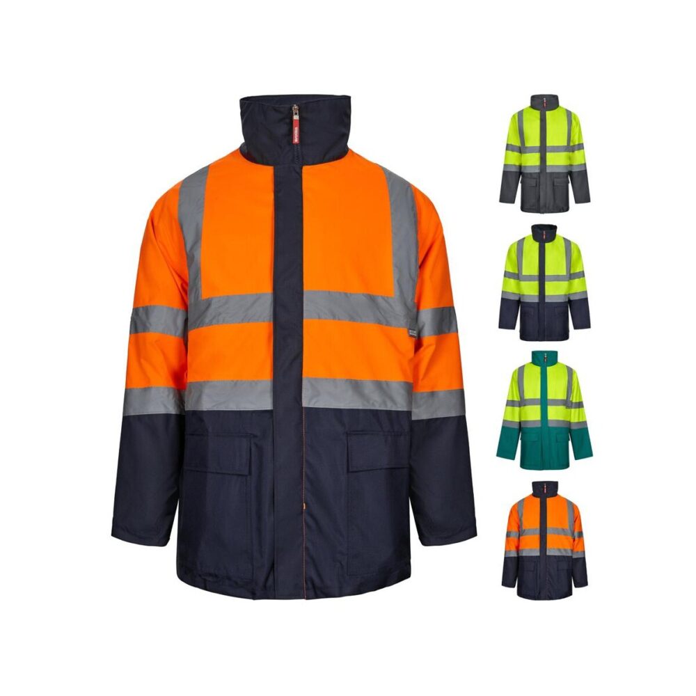 VL JUNO LARGE. Dwukolorowa kurtka 4 w 1 (180 g/m²) z poliestru (100%) z powłoką PU 36109_set