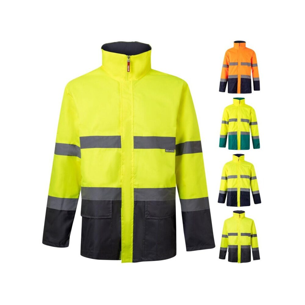 VL THEMIS LARGE. Dwukolorowa kurtka (190 g/m²) z poliestru (100%) z powłoką PU 36105_set