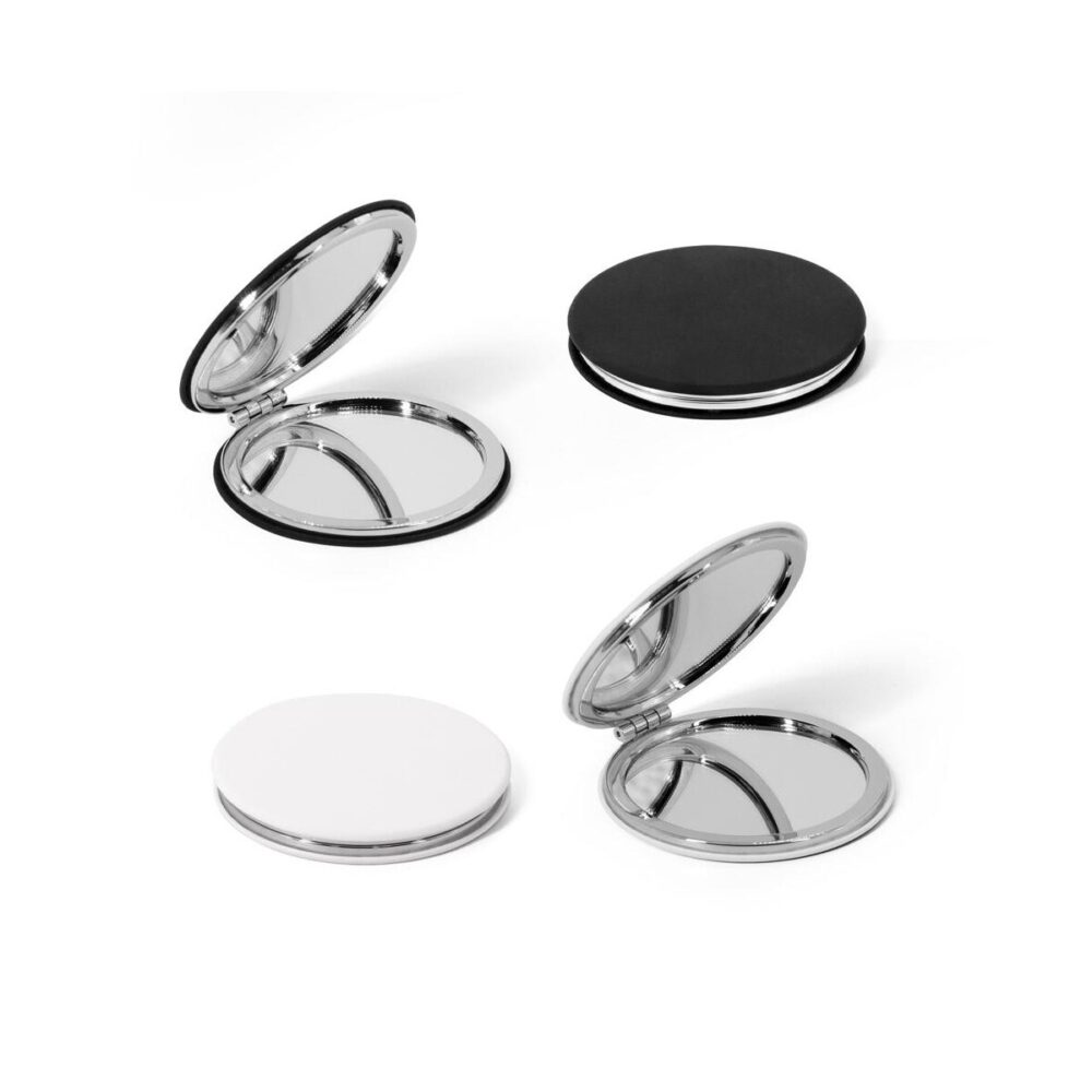 FREYA. Dwustronne okrągłe lusterko z matową powłoką PU 95112_set