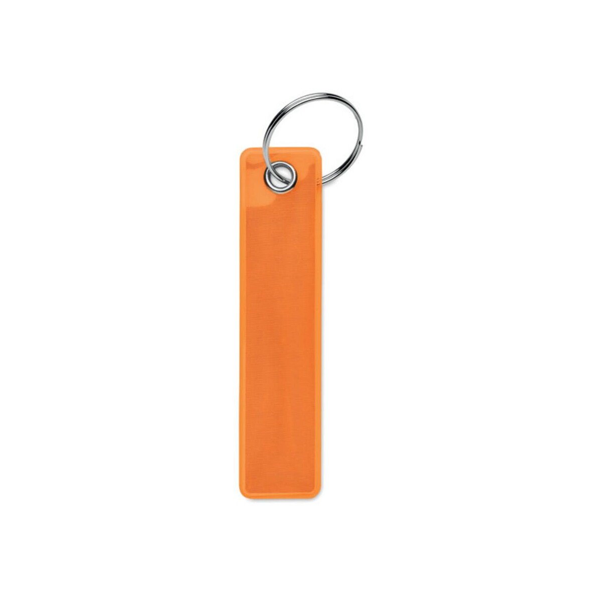 Odblaskowy brelok PVC KEYFLECT - fluorescencyjny pomarańczowy