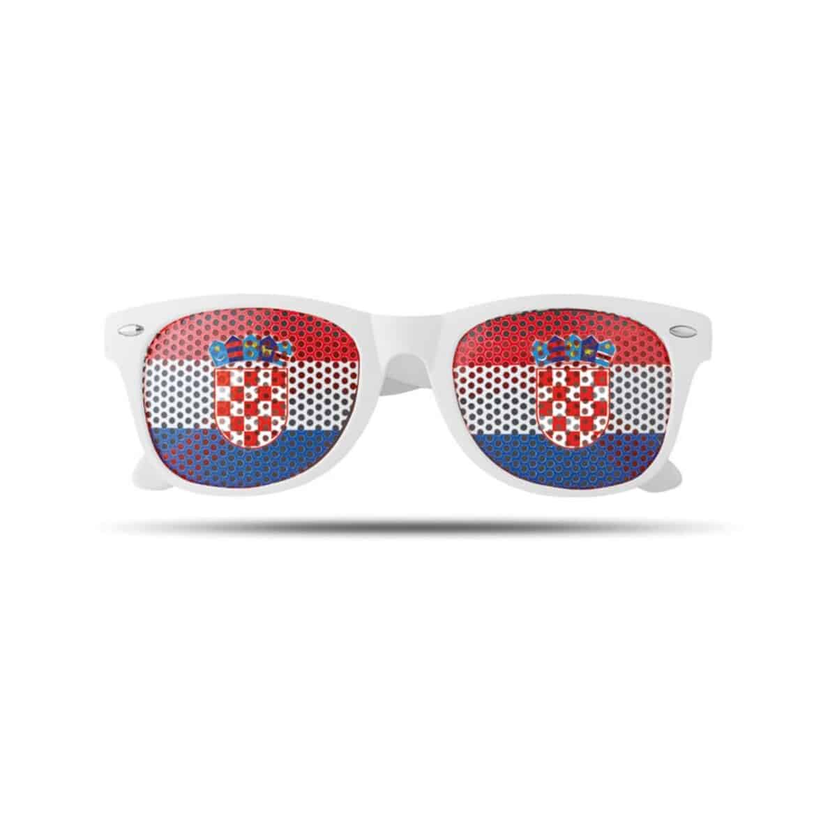 Okulary przeciwsłoneczne FLAG FUN - czerwone/białe/niebieskie