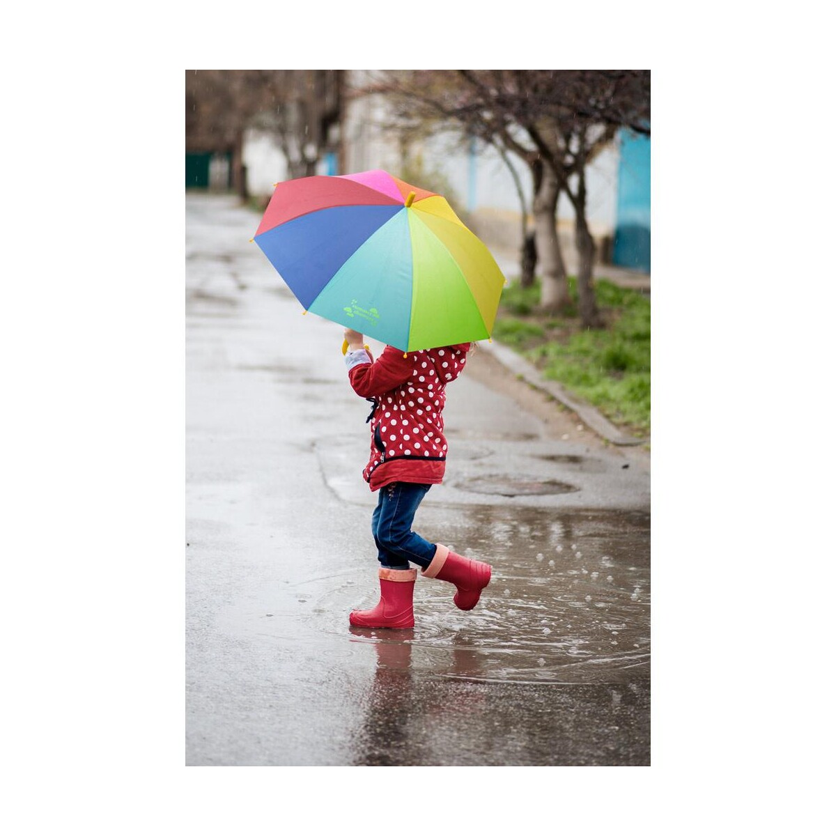 OLIVIA. 19-calowy kolorowy parasol dla dzieci z poliestru 190T 99168_amb