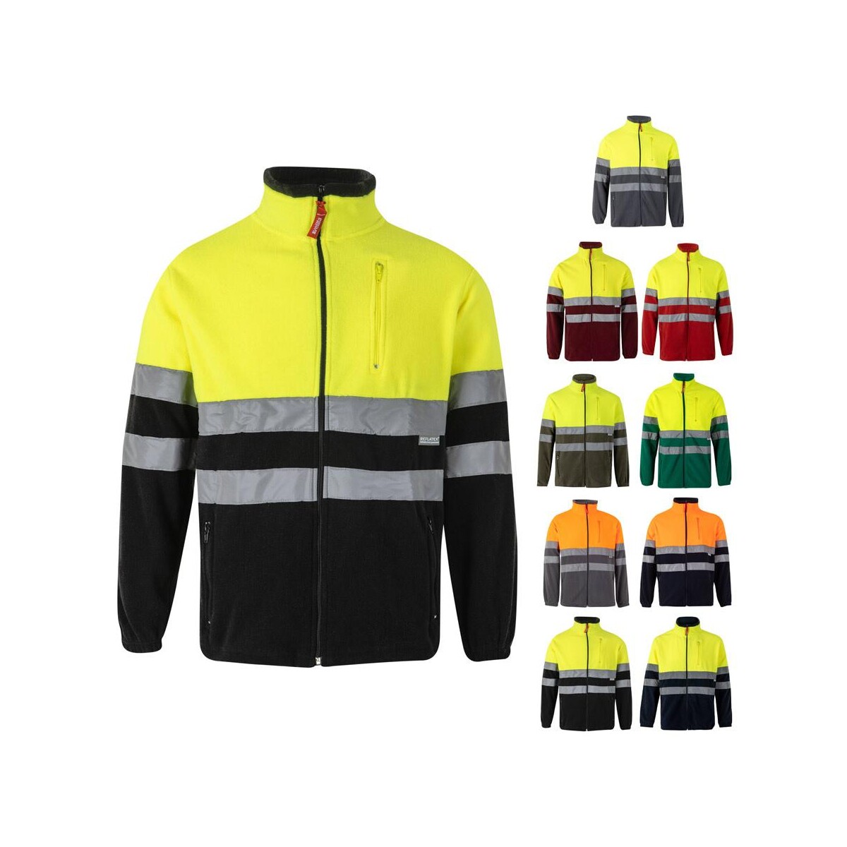 VL EROS LARGE. Dwukolorowa kurtka polarowa (280 g/m²), poliester (100%) 36075_set