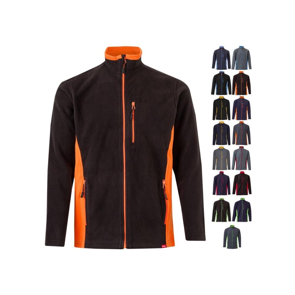 VL GERAS. Dwukolorowa kurtka polarowa (220 g/m²) z poliestru (100%) 36079_set