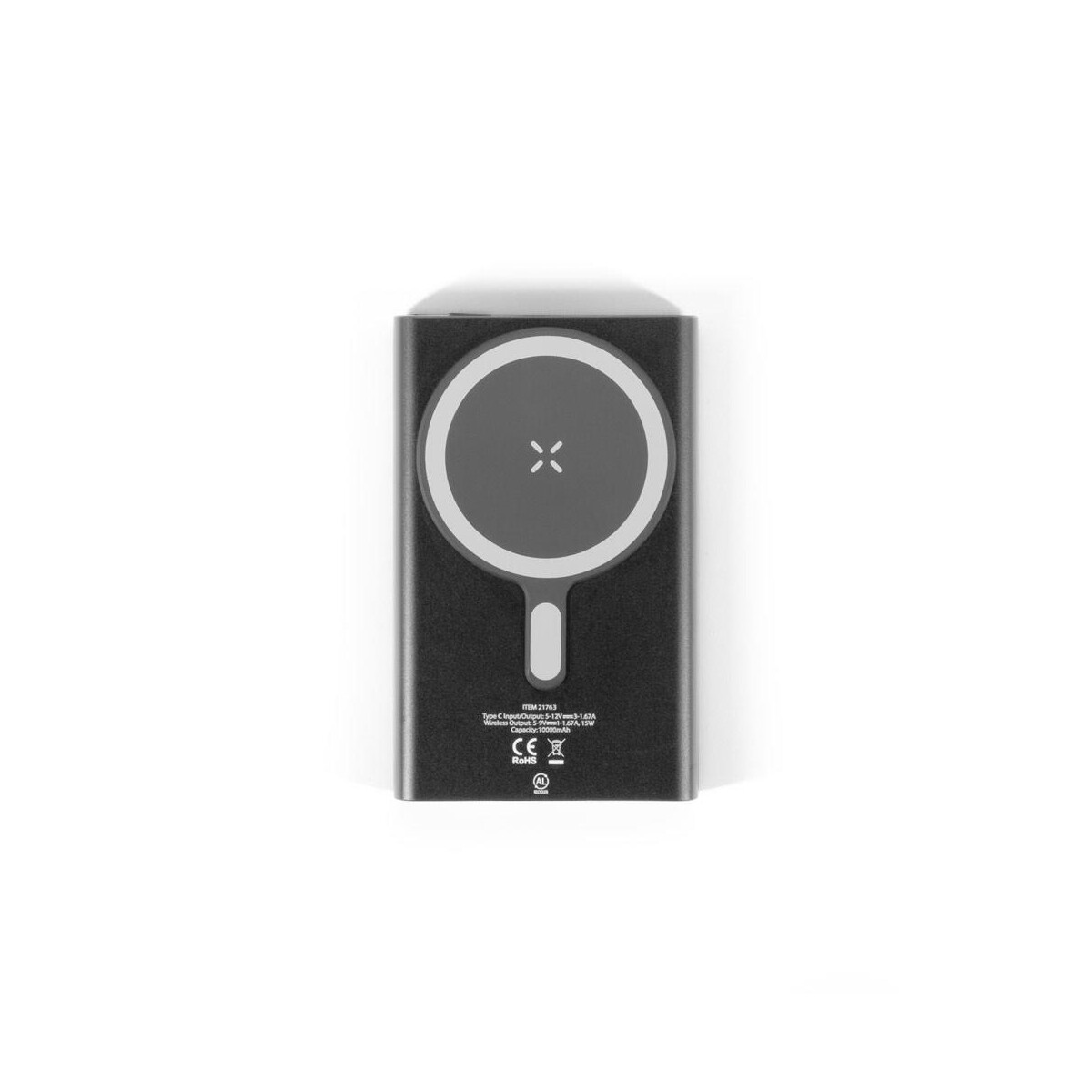 WRIGHT 5. Magnetyczny powerbank z superszybkim ładowaniem z recyklingowanego aluminium i recyklingowanego ABS o pojemności 5000 mAh 97215_103-a