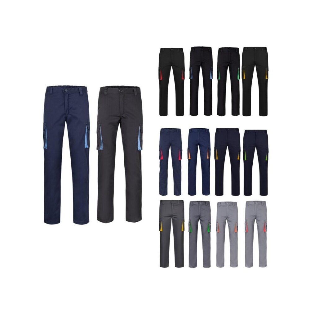 VL FIDES. Elastyczne spodnie z wieloma kieszeniami (240 g/m²) z bawełny (46%), EME (38%) i poliestru (16%) 36031_set