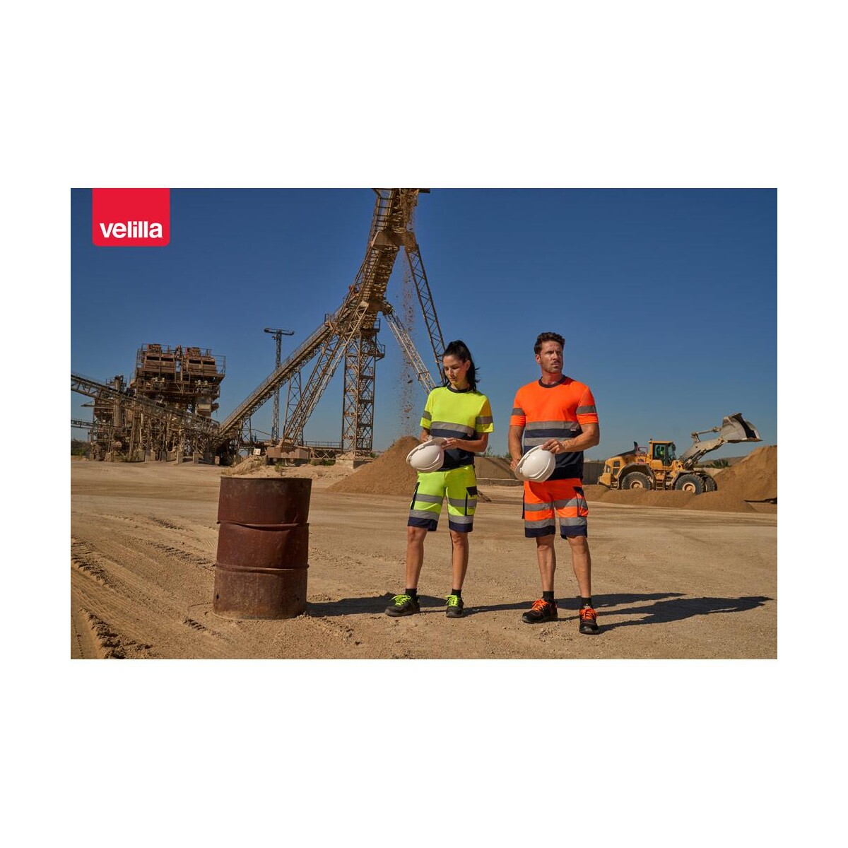 VL HADES. Dwukolorowe bermudy z wieloma kieszeniami (210 g/m²), bawełna (20%) i poliester (80%) 36089_amb