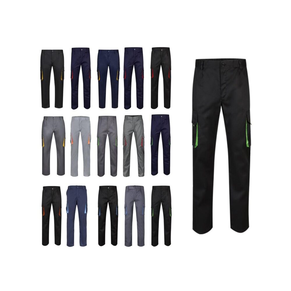 VL HYPNOS. Spodnie diagonalne z wieloma kieszeniami (200 g/m²), z bawełny (35%) i poliestru (65%) 36004_set