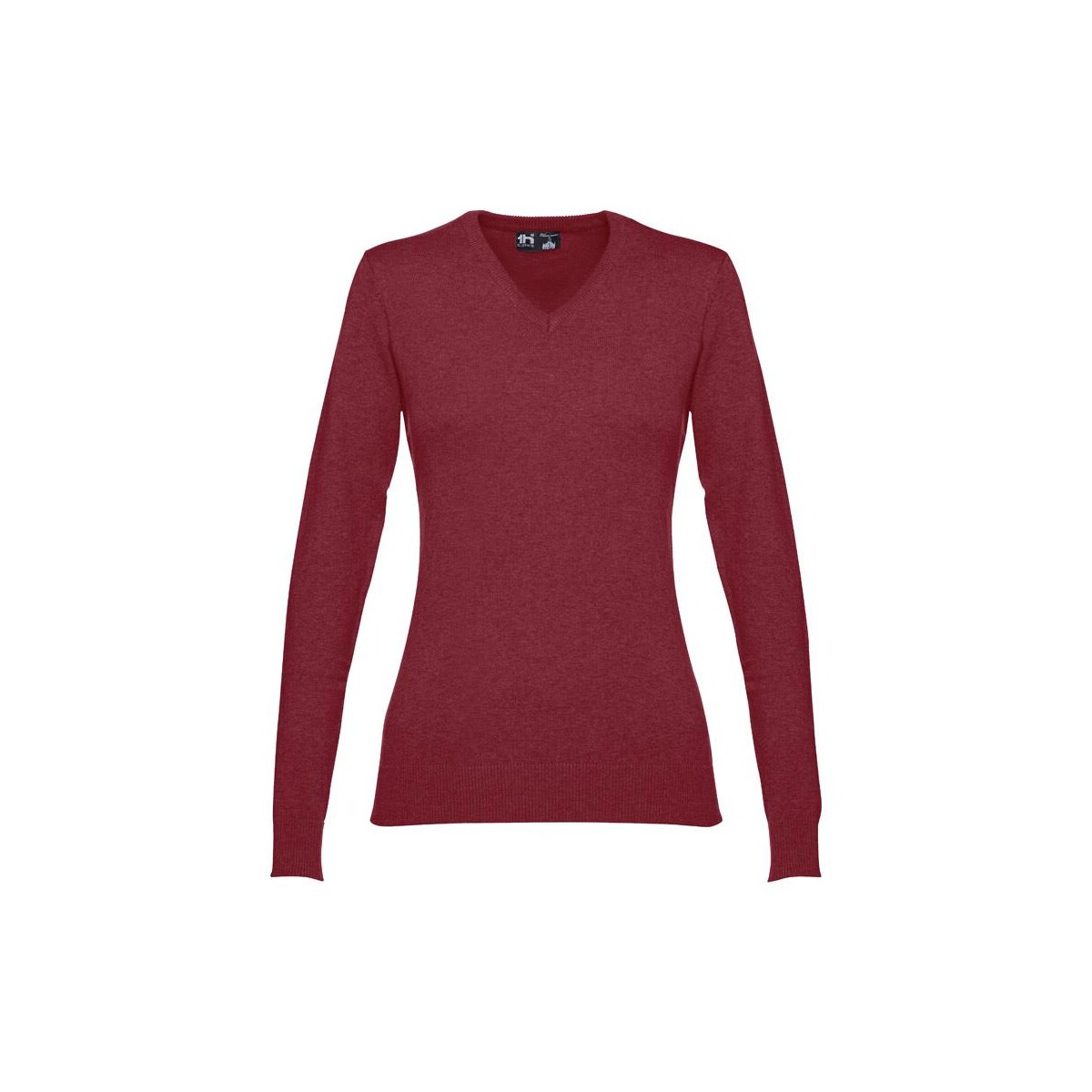 THC MILAN WOMEN. Damski sweter z dekoltem V-neck z bawełny i poliamidu 30150_115-a