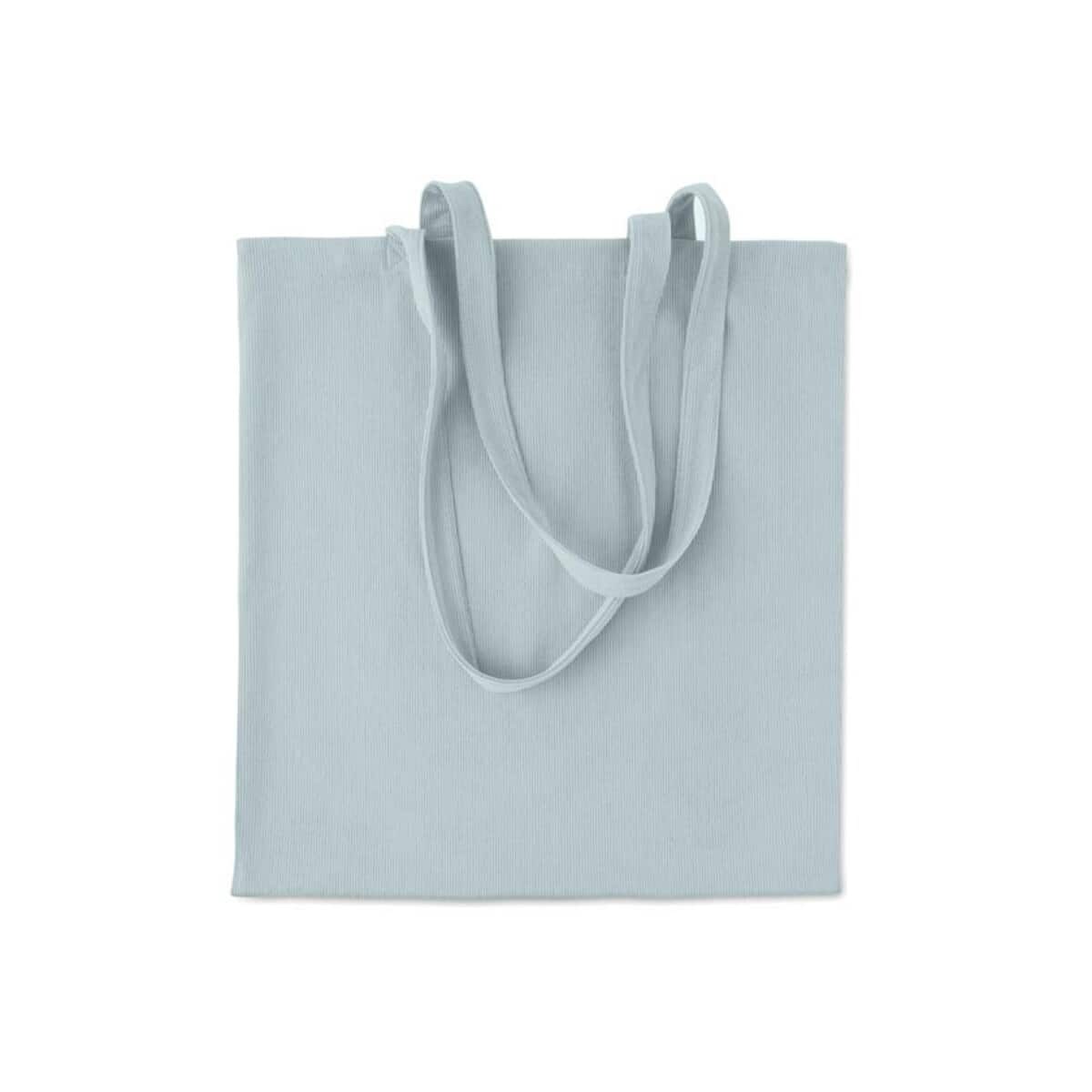 Sztruksowa torba na zakupy CORDY B - baby blue