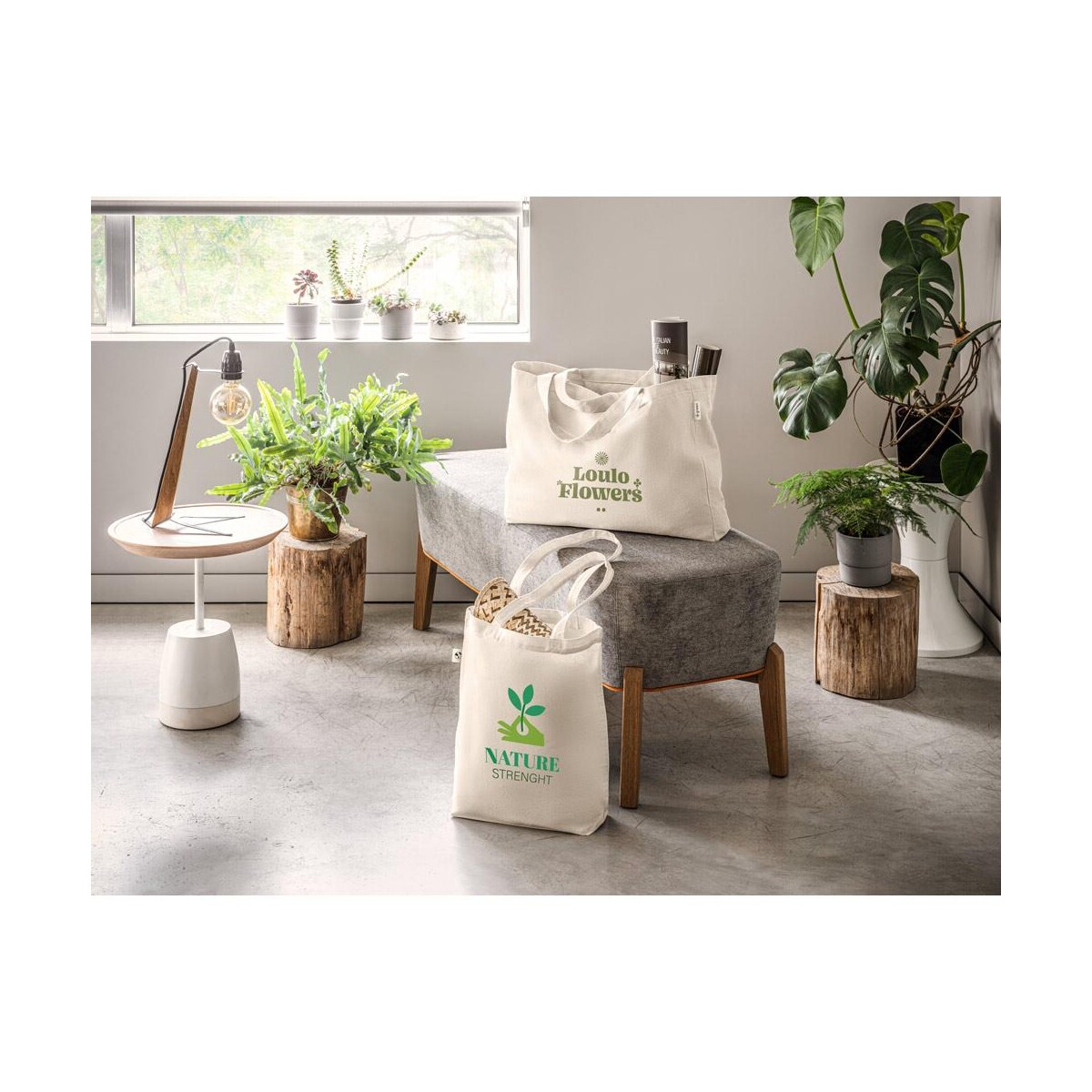 HARBOR. Torba wykonana w bawełny pochodzącej z recyklingu (70%) i poliestru (30% rPET) (280 g/m²) 92397_amb
