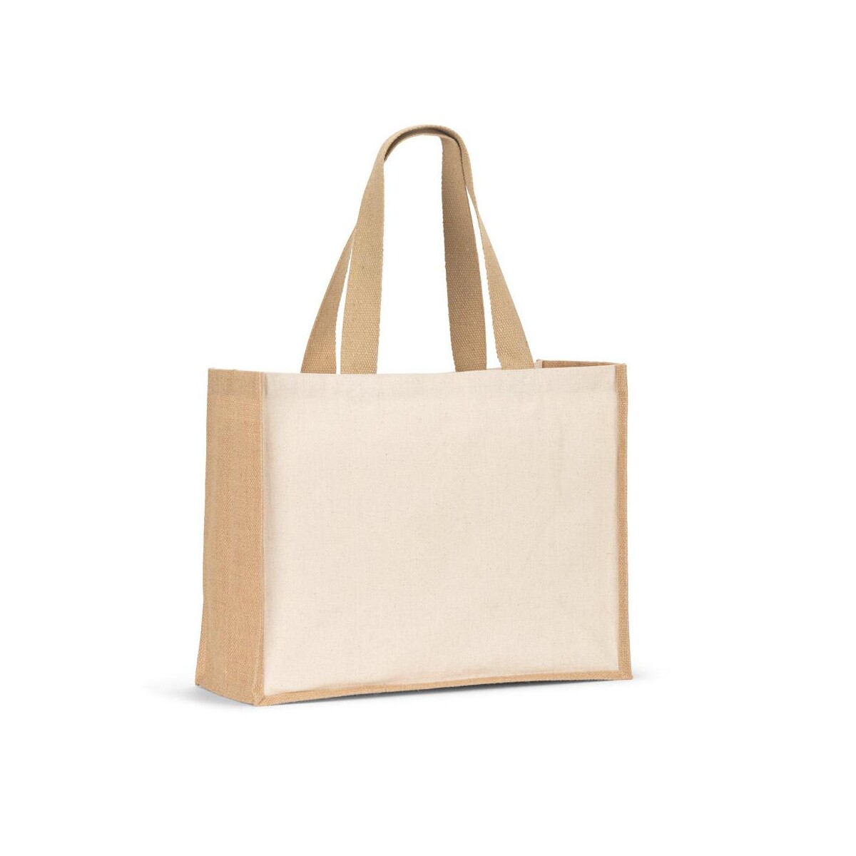 HELSINQUE. Torba płócienna (320 g/m²), z dnem i bokami z laminowanej juty (350 g/m²) w naturalnych odcieniach 92538_160