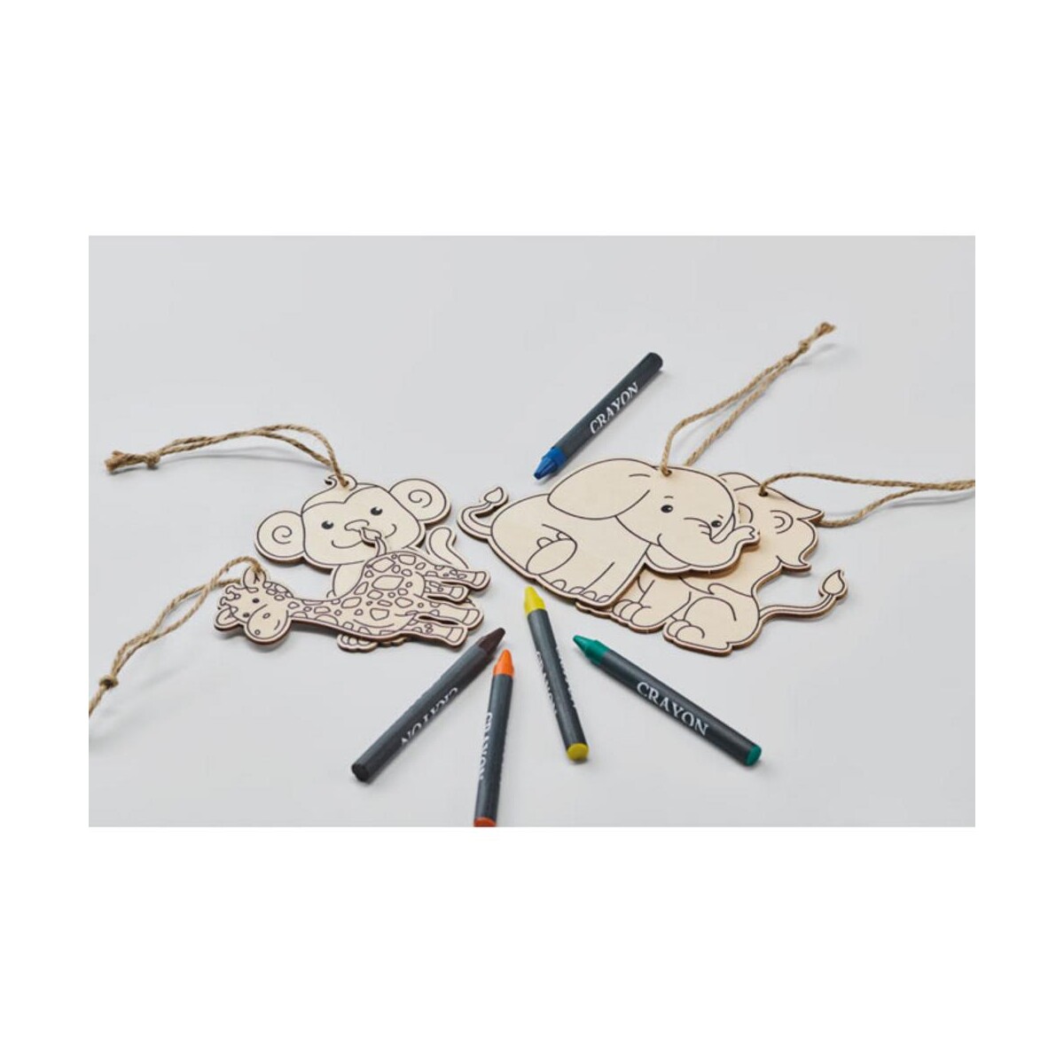 Zestaw drewnianych wieszaków THEZOO mo2968-06-detail