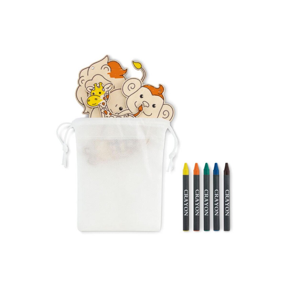 Zestaw drewnianych wieszaków THEZOO mo2968-06-top