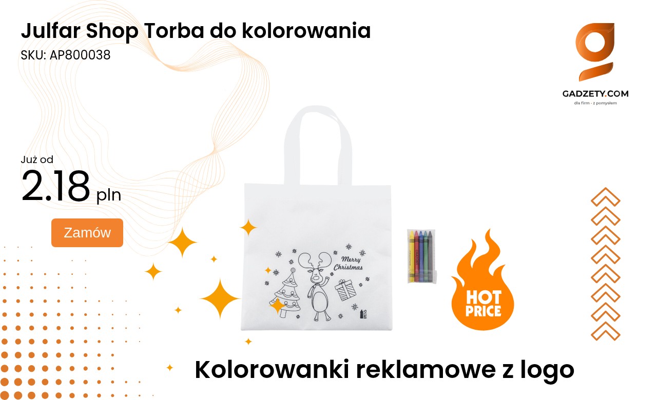 Julfar Shop Torba do kolorowania Torba do kolorowania z Julfar Shop