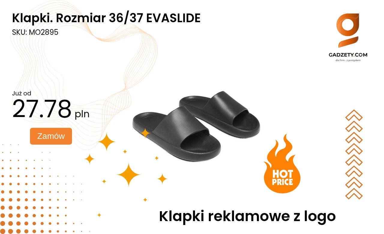 Klapki. Rozmiar 36/37 EVASLIDE Klapki rozmiar 36/37 EVASLIDE