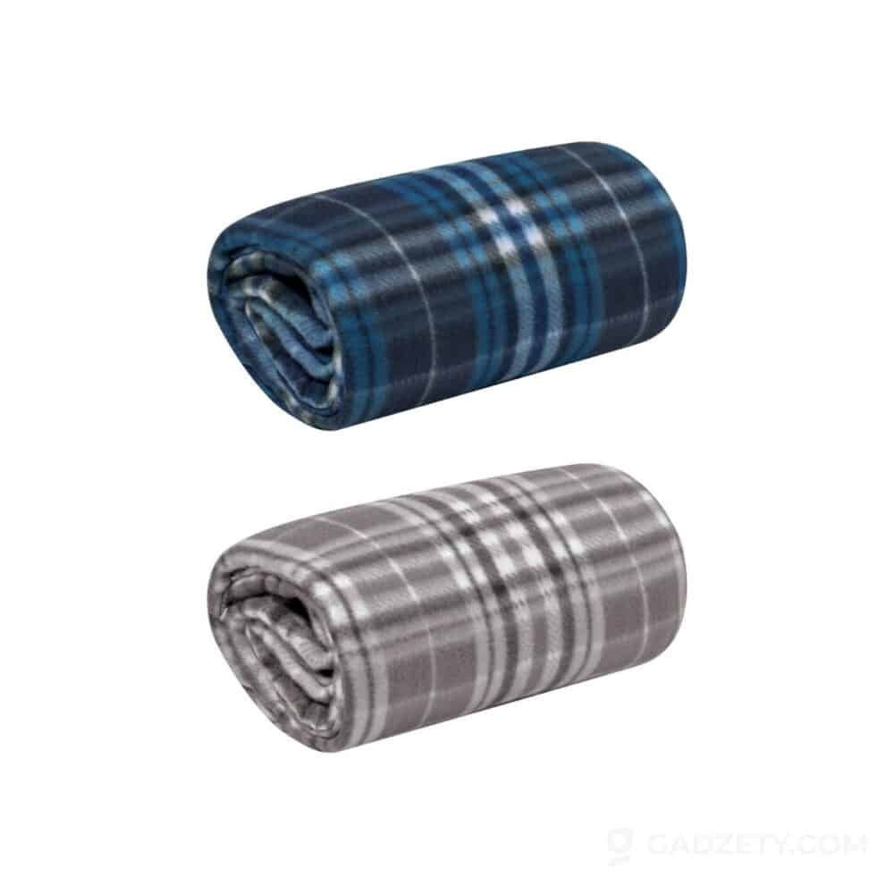 Koc polarowy Fozzo, ekologiczny w etui