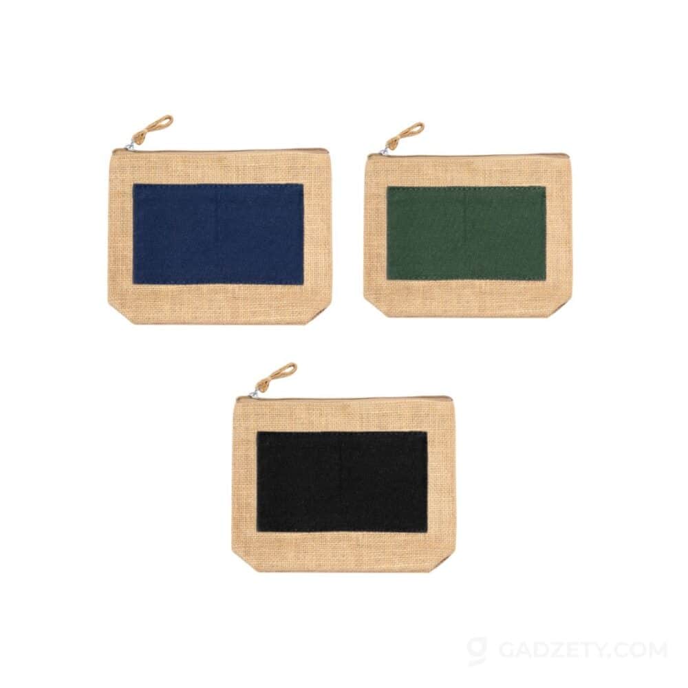 Kosmetyczka Gred, eco z laminowanej juty