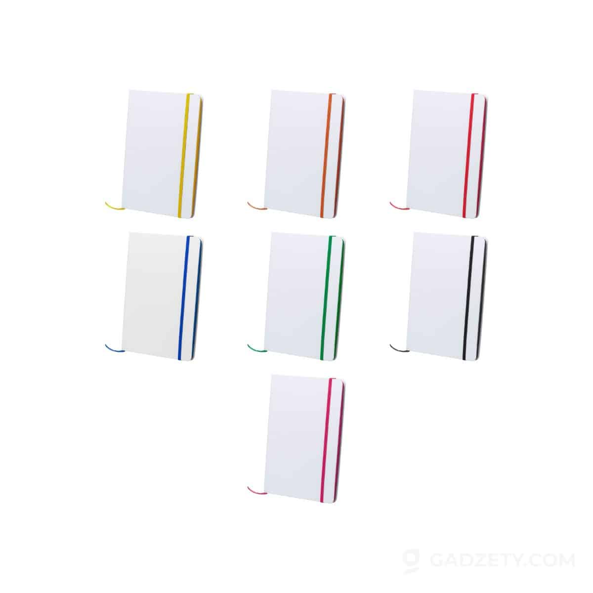Notes Pendula A5, z kolorową gumką i tasiemką